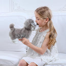 CU-MATE Interactive Plush Schnauzer Dog Toy,Companion Robot Dog Pets,Handmade Weighted Stuffed Animals,Electronic Toy with Walking/Barking/Wagging Tail/Talking by TinyTreasures Baby Boutique