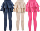 Girls School Uniform Pants Leggings with Skirts Stretch Warm Jegging 4-12 Years by TinyTreasures Baby Boutique