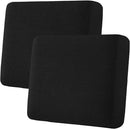 H.VERSAILTEX Super Stretch Individual Seat Cushion Covers Sofa Covers Couch Cushion Covers Slipcover Sets Thick Jacquard Textured Twill Fabric (2 Piece Large Sofa Cushion Covers, Black) by CozyNest Decor