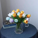 Buart Summer-Colors Tulip Flowers Artificial Luxury Big Tulip Valentine's Day Mother's Day Easter Home Kitchen Wedding Decorations(11pcs) by CozyNest Decor
