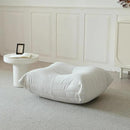 Luxury Ottomans, Modern Square Foot Rest for Sofa Couch Chair, Lazy Floor Seating, Fireside Bean Bag Chair, Tatami Sofa Lounger for Living Room, Bedroom, Office, White by CozyNest Decor