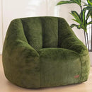 MAXYOYO Bean Bag Chair, Comfy Bean Bag Sofa with Back Support, Faux Fur Bean Bag Chair for Adults and Kids, Stuffed Floor Sofa for Living Room, Bedroom, Apartment, Green by CozyNest Decor