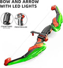 TEMI Bow and Arrow Set for Kids - Archery Toy Set - LED Light Up with Suction Cup Arrows, Target & Quiver, Indoor and Outdoor Toys for Children Boys Girls by GreenHaven Gardens