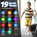 Smart Watch for Kids Fitness Tracker No Phone/APP Needed,19 Sport Mode,1.5" DIY Dial,IP68 Waterproof,Sleep Monitor,Pedometers,Heart Rate,Great Birthday Gift for Boys Girls Teens 6-14 year Olds (Black) by TinyTreasures Baby Boutique