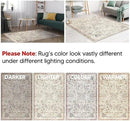 Keen Home Design 9x12 Rug - Machine Washable Area Rug with Non-Slip Backing, Ideal for Living Room, Dining Room, Bedroom - Vintage, Easy Clean, Durable, Low Pile Rug - (9' x 12') by CozyNest Decor