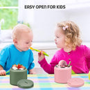 26oz Soup Thermo for Hot Food Kids with Buckle Lid Insulated Vacuum Food Jar Wide Mouth Leakproof Stainless Steel Lunch Container (Green) by TinyTreasures Baby Boutique