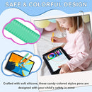 2pcs Kid-Friendly Stylus Pens for Touch Screens, Tablet Stylus Pen with Spring Cord Universal Touch Screen Capacitive Crayon Stylus Green Orange by TinyTreasures Baby Boutique