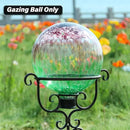 Gazing Ball 10 Inch Glass Reflective Garden Globe Outdoor Gazing Globe Sphere Yard Ornament for Garden Yard Home Outdoor Decoration Gift for Women (Green) by CozyNest Decor