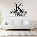 Personalized Metal Signs | Metal Name Sign | Split Letter Monogram | Home Decor Sign | Metal Wall Art | Last Name Sign | Outdoor Decor Sign | Personalized Wedding Gift | Housewarming Gift by CozyNest Decor