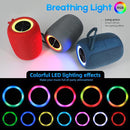 Portable Bluetooth Speaker, BT5.3 Wireless Speaker 20W Bass Diaphragms with Multi LED Light Dynamic Modes, IPX6 Waterproof 16H Playtime supports FM Mode, TF, USB for Home, Cycling, Outdoor, Beach by TinyTreasures Baby Boutique