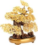 Feng Shui Money Tree Large Crystal Quartz Lucky Tree Gem Tree for Office Home Feng Shui Decoration for Wealth/Fortune and Luck (Citrine) by GreenHaven Gardens