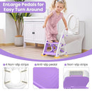 Primlect Potty Training Seat, 2-in-1 Toddler Toilet Seat with Step Stool, Ultra-Stable Potty Chair Attachment, Adjustable Seat and Step Ladder, Non-Slip Design, Splash Guard for Boys and Girls(Blue) by TinyTreasures Baby Boutique