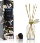 LOVSPA Reed Diffuser Set, Sage & Lemongrass Scented Oil Diffuser with Sticks, Home Fragrance Accessories for Bathroom Shelf Decor, Aroma Diffusers for Home or Office Desk, USA Made by CozyNest Decor