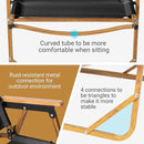 Outvita Portable Folding Camping Chair, 2pcs Ultralight Low Beach Chair, Durable Aluminum Frame Armchairs for Hiking Concert Fishing Picnic, Supports 225Lbs by GreenHaven Gardens
