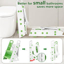 Easy Storage Potty Training Seat with Ladder, Adjustable Step and Toilet Seat Height, Easy-Grip Handles for Climbing, Foldable Portable Toddler Toilet Trainer, Perfect for Small Bathrooms by TinyTreasures Baby Boutique