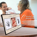 Baby Hand and Footprint Kit with Photo & Birth Details, Inkless Hand and Footprint Kit, Newborn Keepsake Plaque, Baby Shower Gifts (STYLE 2 (Baby Shower) (Made With Love)) by TinyTreasures Baby Boutique