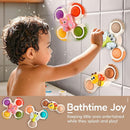 ALASOU 3PCS Pop Suction Cup Spinner Toys for 1 Year Old Boy Girl|Novelty Spinning Tops Toddler Toys Age 1-2|Sensory Baby Bath Toy for Toddlers 1-3|12 18 Months Boy Birthday Gift for Infant by TinyTreasures Baby Boutique