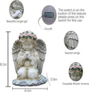 Praying Angels Figurine,Solar Garden Angel Statues, Waterproof Kneeling Angel Sculpture, Outdoor Decor Ornament for Patio Lawn Yard Balcony, Garden Gift by CozyNest Decor