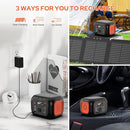 Portable Power Station 97Wh Backup Lithium Battery, Solar Generator Power Bank Station Fasting Charging 150W with Wireless Charging LED Flashlight Power Supply for Home Camping RV Emergency by TinyTreasures Baby Boutique