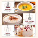 KOIOS Immersion Blender, 1000W Anti-scratch 3-in-1 Hand Blender, Upgraded 12 Speed Stainless Steel Blade Stick Blender with Turbo Mode, Whisk and Milk Frother, Non-BPA, Red by TinyTreasures Baby Boutique