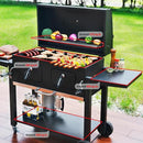 Charcoal Grill Outdoor BBQ Grill, Extra Large Cooking Area 794 Square Inches with Two Individual & Adjustable Charcoal Tray, Foldable Side Tables for Outdoor Cooking Backyard Camping Picnics By DNKMOR by GreenHaven Gardens