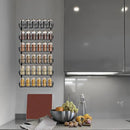 SWOMMOLY Adjustable Wall Mount Spice Rack Organizer, 12-Tier Dual-use (Multi-use) Hanging Spice Shelf Storage for Kitchen Pantry Cabinet Door, Seasoning Holder Organizer, Black by CozyNest Decor