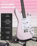 DONNER DST-80 Electric Guitar 39” Beginner Electric Guitar Kit with Amp, Classic SSS Pickup Complete with Gig Bag, Tuner, Capo, Strap, Picks, and Free Online Lessons by TinyTreasures Baby Boutique