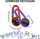 12 Pcs Mini Compass Keychain for Kids Bulk, Small Pocket Magnetic Compass Survival Hiking for Outdoor Survival Camping Party Backpacking Accessory by TinyTreasures Baby Boutique