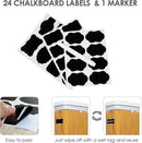 Airtight Food Storage Containers, Vtopmart 4 Pieces Large BPA Free Plastic Spaghetti Containers with Easy Lock Lids, for Kitchen Pantry Organization and Storage, Include 24 Labels (White, by CozyNest Decor