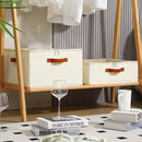 Wine Glass Storage Box with Dividers, 2 Pack Glassware Storage Containers, Stemware Storage Cases Holds 32 Wine Glasses, Stackable Crystal Storage Containers with Clear Cover for Moving，Beige