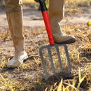 4-Tine Pitch Fork Garden Digging Fork Spading Fork Heavy Duty Pitchfork for Gardening Potato Fork, 43 inches by GreenHaven Gardens