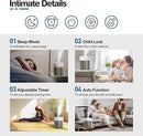 Stainless Steel Humidifier, 4.5L Easy to Clean Humidifier with 304 Stainless Steel Tank, Cool Mist Humidifiers for Bedroom with Smart Humidistat & Timer, 25dB Sleep Mode for Baby, Plants by TinyTreasures Baby Boutique