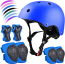 Kids Bike Helmet Set Adjustable for Children, Boys, Girls and Teenagers Aged 3-8 Years Includes Elbow, Knee, Wrist Guards Children's Helmet Protection Set for Bikes SkateboardsRollerskates by TinyTreasures Baby Boutique