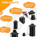 8 Pack Torch Canisters,16oz Replacement Torch Refillable Canisters with Wicks,Caps, Outdoor Citronella Fuel Torch Canister for Luau Party, DIY Garden Decor. by GreenHaven Gardens