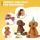 MOREJMTT Crochet Kit for Beginners, Learn to Crochet, Include Easy Knitting Soft Yarn, Step-by-Step Video Tutorial, Hook, Holiday Birthday Gift for Adults and Kids(2 Pack Golden Retriever) by TinyTreasures Baby Boutique