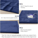 ACOMOPACK Baby Play Mat for Floor 1.3" Thick Memory Foam Play Mat 79"×157 Tummy Time Crawling with Non-Slip Bottom for Living Room,Nursery,Soft Velvet Playpen Mats for Kids,Infants（Royal Blue） by CozyNest Decor