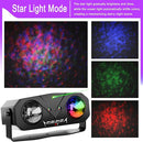Party Lights DJ Disco Light,Disco Ball Star Projector RGB LED Strobe Lights Stage Light Sound Activated Ocean Wave Effect for Parties Club Holiday Christmas Birthday Wedding by TinyTreasures Baby Boutique