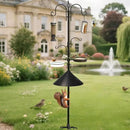 ERYTLLY Bird Feeders Bird Feeding Station Kit Bird Feeding Pole Wild Bird Feeder Hanging Kit with Squirrel Guard Baffle Suet Cage Tube Bird Feeder Planter Hanger Multi Feeder for Attracting Wild Birds by GreenHaven Gardens