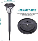 HECARIM Solar Lights Outdoor, 10 Pack Solar Pathway Lights, Solar Powered Garden Lights, Waterproof LED Solar Landscape Lights for Walkway, Pathway, Lawn, Yard and Driveway… by GreenHaven Gardens