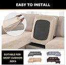 PrinceDeco Sectional Couch Covers 3 Pieces Velvet Sofa Covers L Shape Soft Couch Covers for Sectional Sofa Corner Sofa Cover Couch Cover for Dogs Washable (2 Seater + 1 Chaise,Ivory) by CozyNest Decor