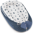 Baby Lounger - Infant Lounger Pillow for Newborn 0-24 Months, Soft, Breathable & Portable Baby Lounger Pillow for Boys & Girls, Cozy Baby Floor Seat for Home & Travel (Bluemoon) by TinyTreasures Baby Boutique
