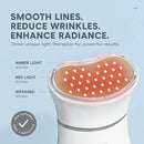 NuFACE TRINITY+ Microcurrent Facial Device + LED Red Light Wrinkle Reducer Attachment - FDA Cleared Skin Tightening Device + Microcurrent Gel Activator & Silk Creme by CozyNest Decor