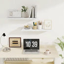 Fun Memories Floating Shelves for Wall, 30" Rustic Wood Deep Wall Mounted Shelves with Invisible Brackets for Decor & Storage, Floating Shelf for Living Room, Bathroom (White, Set of 2) by CozyNest Decor