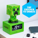 Paladone Minecraft Creeper Alarm Clock - Officially Licensed, in-Game Music & Night Light for Kids & Tweens, Gaming Room Accessory by TinyTreasures Baby Boutique