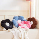 Brown Flower Pillow, 17.7" Flower Shaped Plush Decorative Throw Pillow for Bed by TinyTreasures Baby Boutique