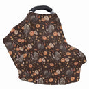 Binienty Hanksgiving Turkey Pumpkin Stretch Car Seat Covers for Babies Infants, Breathable Stretch Baby Stroller Cover Canopies Thankful Car Seat Cover by TinyTreasures Baby Boutique