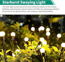Solar Garden Lights, 6Pack 48LED Outdoor Firefly Lights Solar Decorations Lights Waterproof Firefly Lights Swaying in The Wind, Big Bulb Vibrant Firefly Lights for Yard Patio Pathway Decor Warm White by GreenHaven Gardens