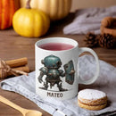 Custom Retro Robot Design Cup, Personalized Steampunk Robot Lover Ceramic Mug 11oz, Customized Coffee Cup With Name, Unique Mug Gift For Steampunk Enthusiast, Robot Cup On Birthday by CozyNest Decor