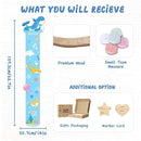 Personalized Name Growth Chart, Marine Animals Wooden Growth Chart for Kids, Height Chart for Boys Girls, Measuring Board for Kids Height for Child's Room, Nursery Decor Decoration by CozyNest Decor