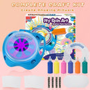Spin Art Machine Variable Speed, Battery Operated Spinner - Paint Spinner with Splatter Guard, Washable Paint, Spin Art Kit, Stem Toys, Arts and Crafts by TinyTreasures Baby Boutique